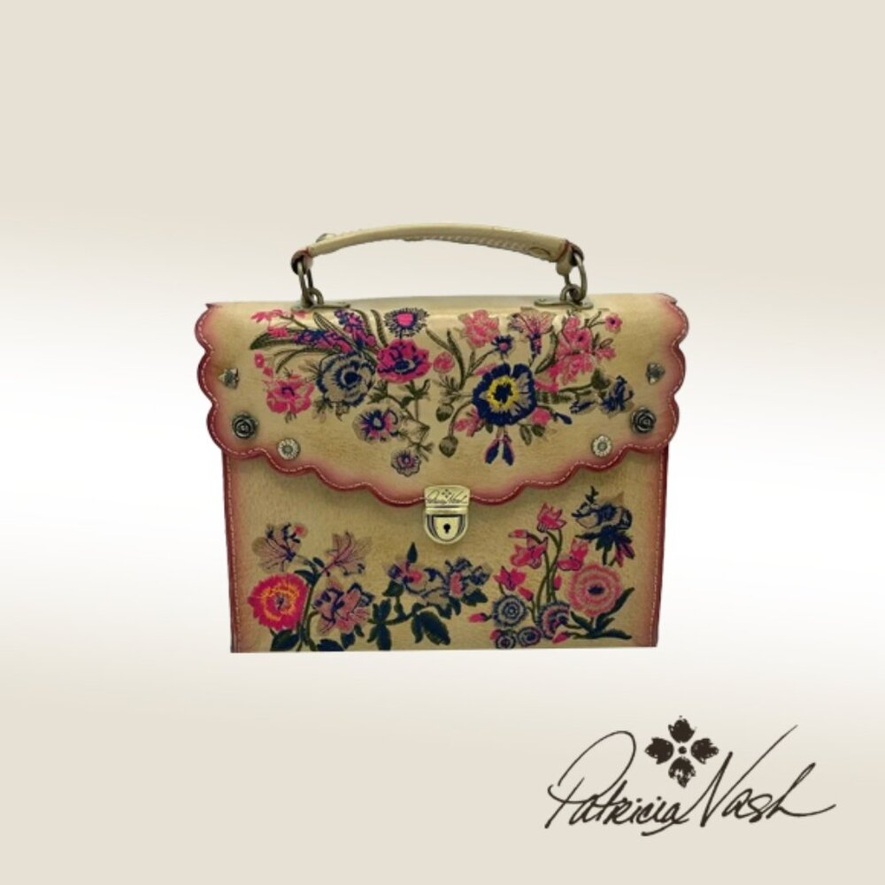 Prairie Rose Embroidery Simona Satchel